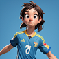 00050-3206153286-disney pixar 3d animation character of soccer player  , looking at viewer, blue background, simple background, closed mouth, kkw
