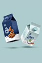 Milk premium label packaging design ideas #packagingdesign #labeldesign #packaginginspiation #milkpackaigng #coconutmilkpackaging