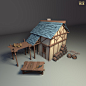 SQUARE WAR, ZC WANG : Personal project, compose a small architectural scene exercise, and finally use a blender to render