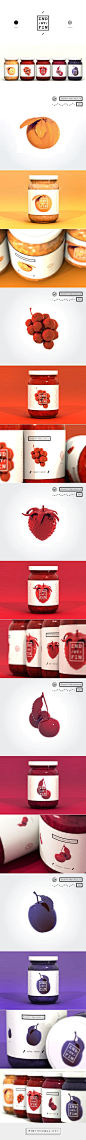 END / OR / FIN - Jam packaging on Behance by Kiss József Gergely curated by Packaging Diva PD. Been looking for the source on this great pin a long time and now I found it.: 