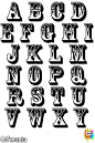 retro alphabet #letters #vintage #typography: 
