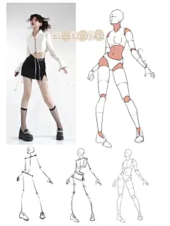 人体结构动态练习68_100_1_甜心奶盖啵啵糖_来自小红书网页版