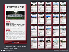 高考志愿填报名校介绍展板海报