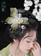 【蝉鸣知夏】蝶梦.其二 真丝蝴蝶软簪古风汉服头饰烫花原创设计-淘宝网