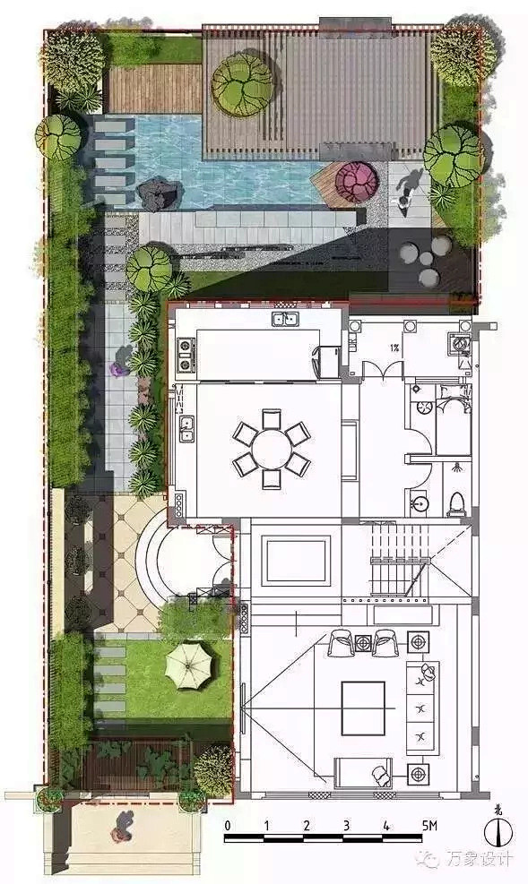 超精美庭院平面设计图，喜欢小花园的朋友要...