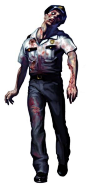 Police Zombie - Resident Evil 2 Concept Art