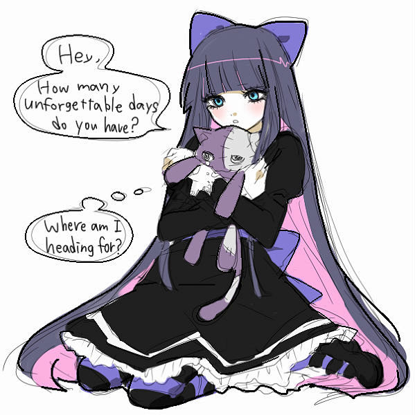 吊带袜天使stocking黑长直