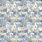 Cute dog seamless pattern background Premium Vector