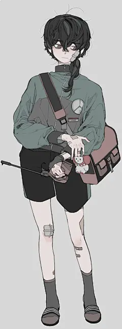 어고 (@MOPIDONA)男瘦弱  灰色调 受