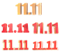 素材组合-双十一双11电商立体C4D3D标题文案元素素材