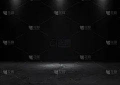 带聚光灯的黑色工作室。产品展示。作为产品展示的蒙太奇