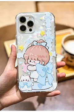 适用于iphone15promax苹果14plus手机壳13贝壳蓝莓奶昔原创小众高级感磁吸支架可爱女孩华为mate60卡通夏日-淘宝网