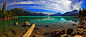 General 1800x770 lakes British Columbia Canada mountains forests clouds turquoise snowy peaks summer nature blue white panoramas water landscapes