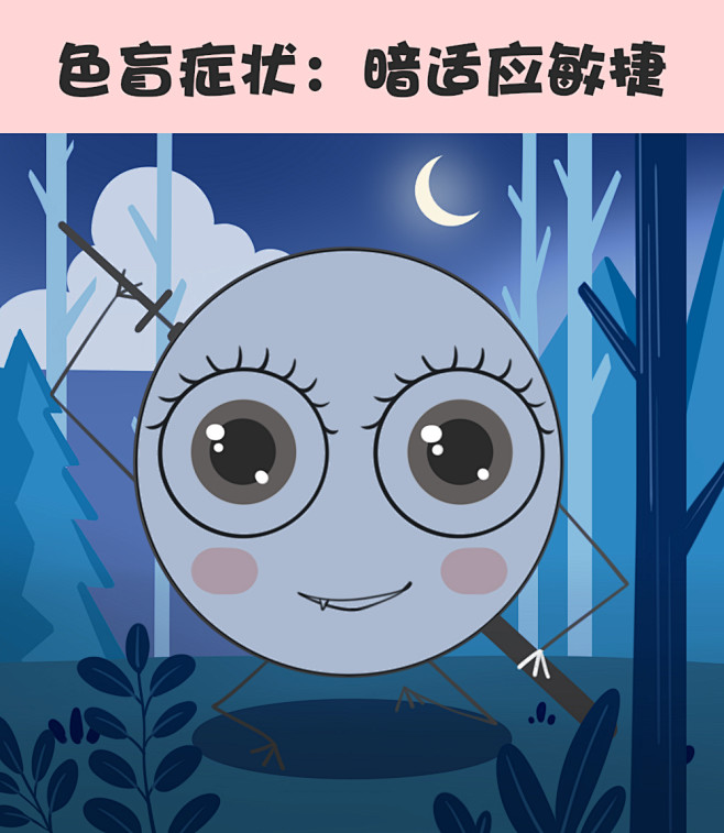 色盲 色盲症状 看不清颜色 畏光 暗适应 眼球震颤 红绿色盲 红色盲 绿色盲 视野模糊