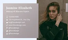 Makeup Expert Personal Information Business Card