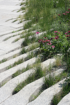 下载】园路汀步透水嵌草石材铺装/街道公园广场道路居住区铺装item