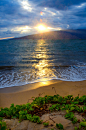 夏威夷毛伊岛日落。美国。
