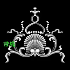 C580精雕图灰度浮雕图雕刻欧式图库