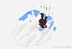 #1001页插画集#  PAGE.574
Evgenia Makarova，来自俄罗斯的插画师，画风甜蜜简洁。 ​​​​