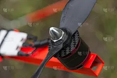 无人机螺旋桨的特写