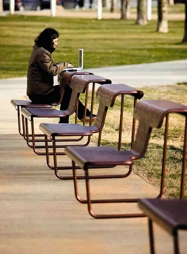 这样的景观坐凳，才是为人民服务~_文化创...