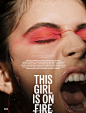 #FD Magazine# 《ELLE》墨西哥版2020年三月刊 “This Girl is On Fire” 有没有被种草哪个口红色号 ​​​​