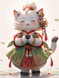 lhempire_A_cat_wearing_a_red_and_green_Chinese_Hanfu_with_a_hap_c4963774-9b10-4345-91d5-e3349ead761d.png (928×1232)