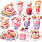 Vol.3甜品饮品｜电子手帐插画素材