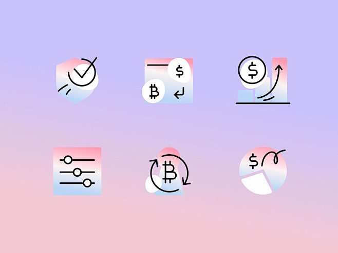 Crypto icons set by ...