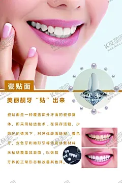 瓷贴面展板 【酷图网】瓷贴面的展板,牙齿瓷贴面图,瓷贴面PSD,牙科瓷贴面图,瓷贴面的海报,PSD牙齿图