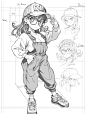 阿拉蕾·人物线稿 ［咒语］_2_扁豆焖面条_来自小红书网页版
