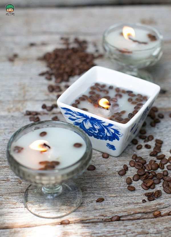 用咖啡豆蜡烛DIY制作个性的香草系列蜡烛...