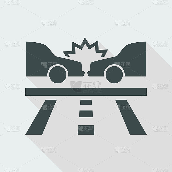 公路撞车图标