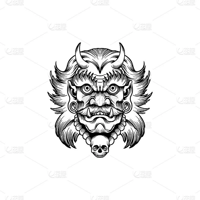 剪影撒旦Clipart为您的工作标志商品t恤，贴纸和标签，海报，贺卡广告公司或品牌素材-花瓣网