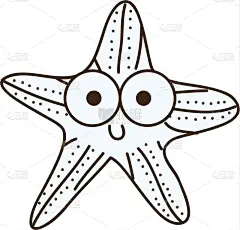 快乐,图标,数字,星形,卡通,可爱的,自然,愉悦,野生动物,设计
