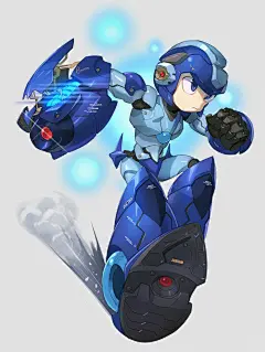 This may contain: an anime character is flying through the air