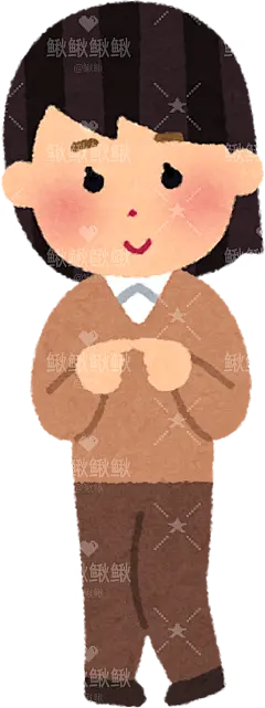 害羞的孩子（女孩）男孩女孩子儿童表情包动作姿势贴纸扁平儿童插画元素卡通免扣png图片素材