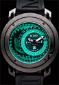Ritmo Persepolis Black/Green Dual Orbital Swiss Automatic watch