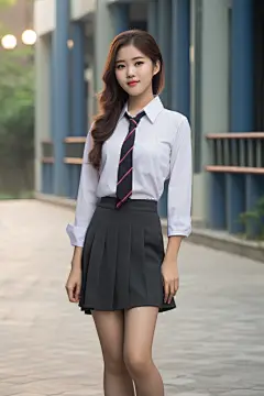 高颜值的校园气质女生