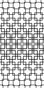 Repeating monochrome square pattern design: