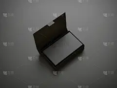 盒子,名片,黑色,贺卡,空白的,留白,灰色,折叠的,水平画幅,无人