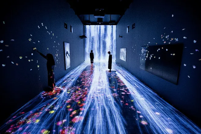Universe of Water Particles, Transcending Boundaries | teamLab / チームラボ ...