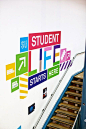 Student Life :: Col­or­ful project designed by Dublin-based stu­dio Aad for the DCU Student Union: 
