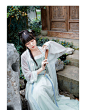 徐娇织羽集[潇湘神] 汉服元素女 吊带 褙子 衬裙 一片式半裙套装-淘宝网