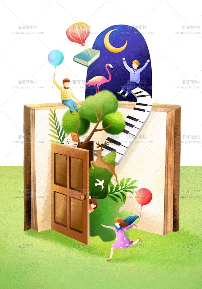 ps64独家教育培训学校插画app活动H...