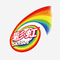 彩虹糖果零食品牌LOGO https://88ICON.com 彩虹 零食品牌LOGO矢量 卡通 手绘 艺术感 创意 设计 卡通免扣矢量图