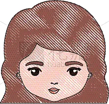 彩色图片,特写,蜡笔,正面视角,讽刺漫画,可爱的,人,肖像,图像,剪影