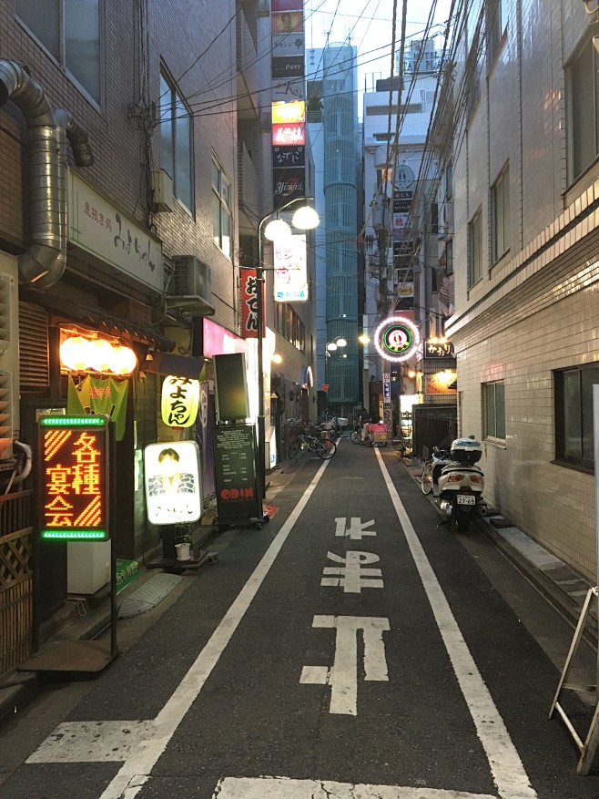 日本街道 城市夜晚 街景