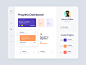 Web App - Panch page dashboard app web minimal design ux colors clean