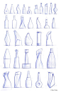 beautiful bottle sketches by   Jonathan Osborne: 